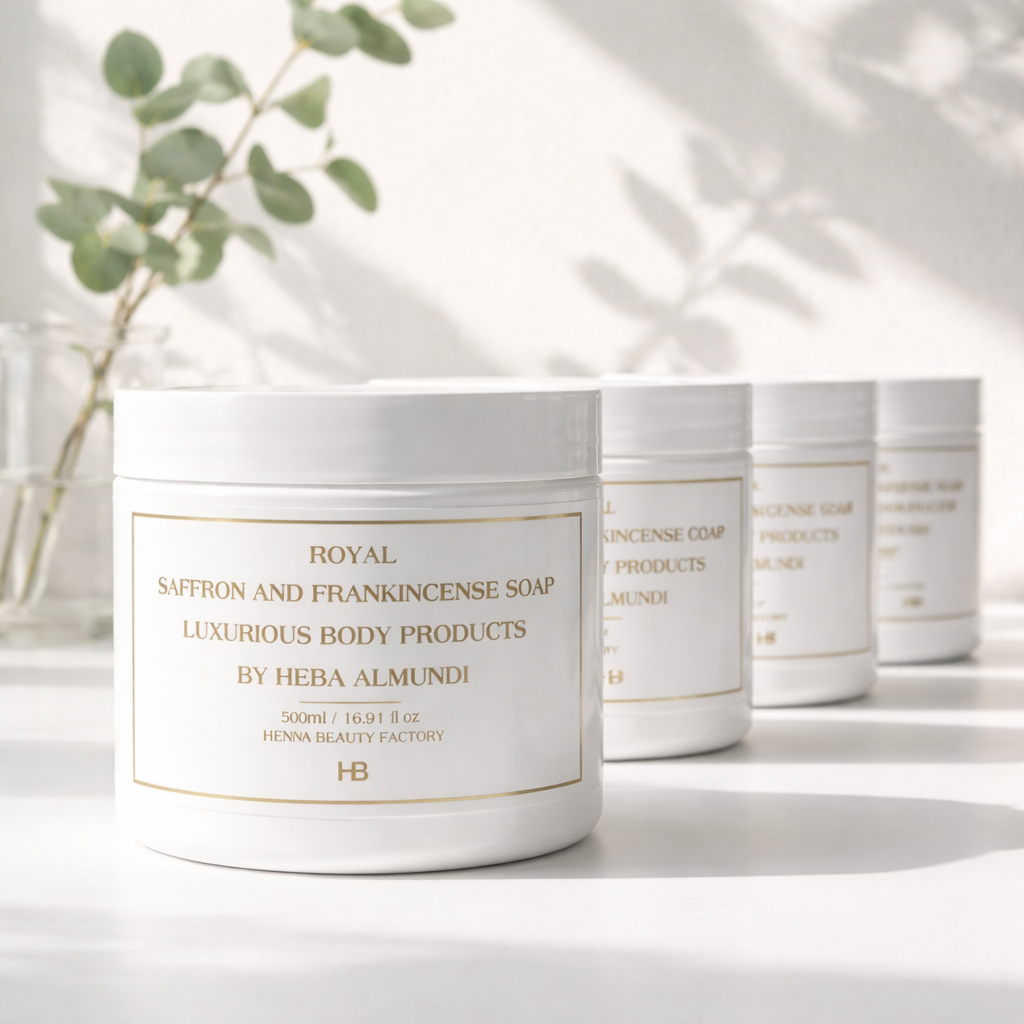 Royal saffron & frankincense collection for body