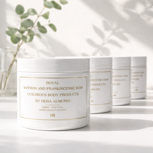 Royal saffron & frankincense collection for body